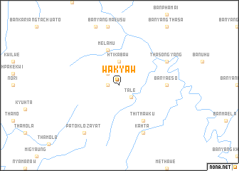 map of Wa-kyaw