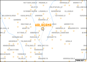 map of Walagama
