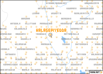 map of Walagepiyedda
