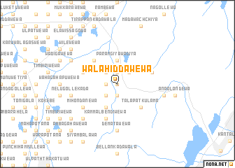 map of Walahiddawewa