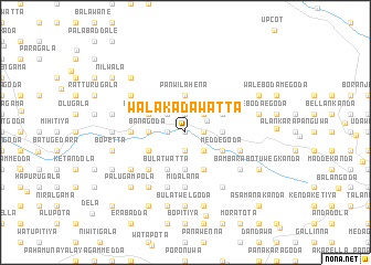 map of Walakadawatta