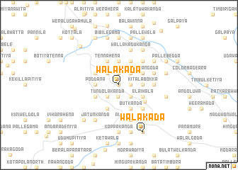 map of Walakada