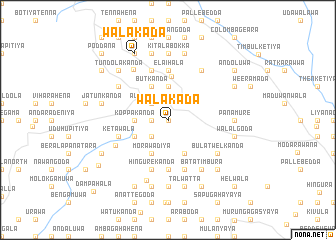 map of Walakada