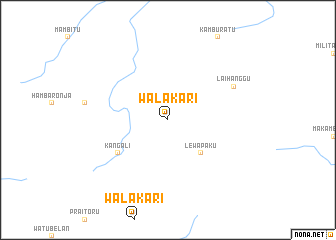 map of Walakari