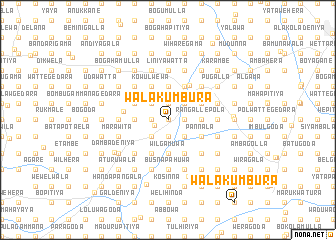 map of Walakumbura