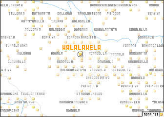 map of Walalawela