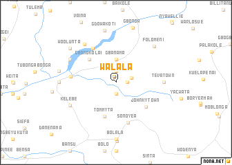 map of Walala