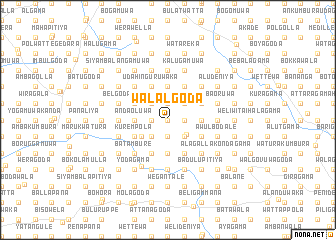 map of Walalgoda