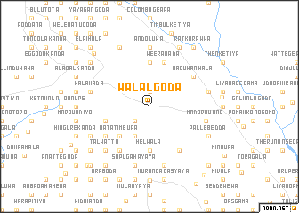 map of Walalgoda