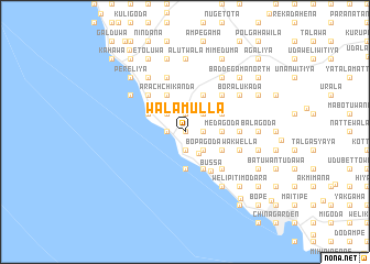 map of Walamulla