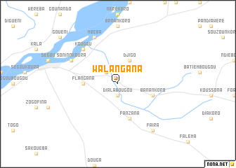 map of Walangana