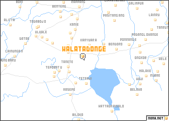 map of Walatadonge