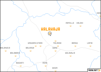 map of Wala Waja