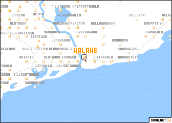 map of Walawe