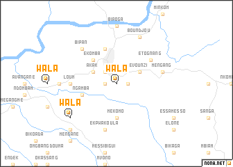 map of Wala