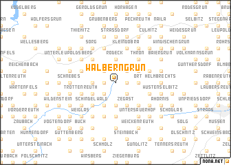 map of Walberngrün