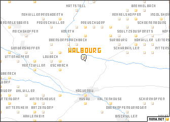 map of Walbourg