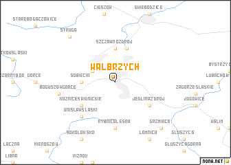 map of Wałbrzych