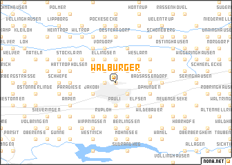 map of Walburger