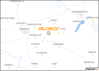 map of Walche Cut