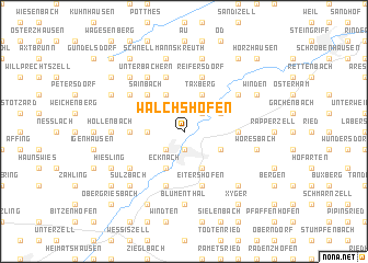 map of Walchshofen
