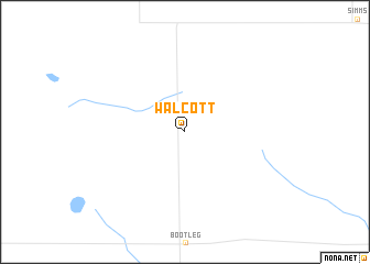 map of Walcott