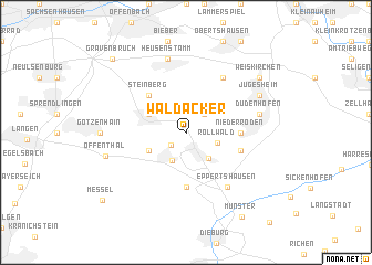 map of Waldacker
