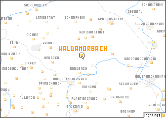 map of Wald-Amorbach