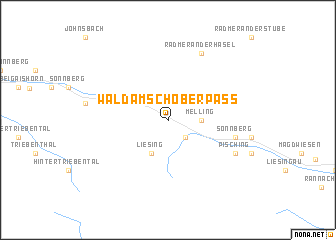 map of Wald am Schoberpaß