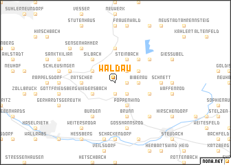 map of Waldau