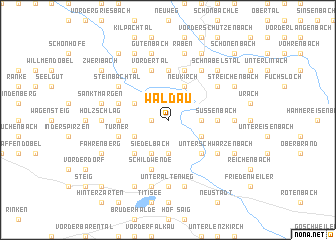 map of Waldau