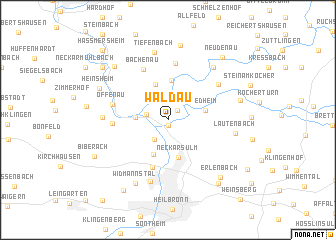 map of Waldau