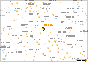 map of Waldbillig