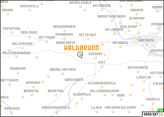 map of Waldbrunn