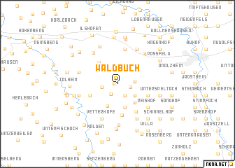 map of Waldbuch