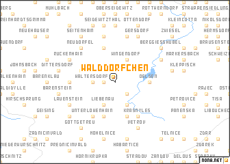 map of Walddörfchen