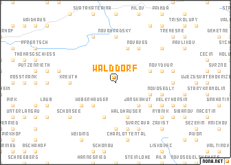 map of Walddorf