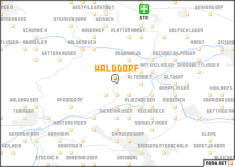 map of Walddorf