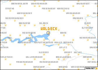 map of Waldeck