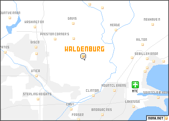 map of Waldenburg