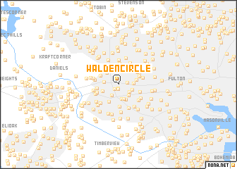 map of Walden Circle