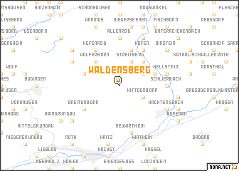 map of Waldensberg