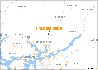 map of Walden Woods