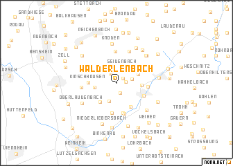 map of Wald-Erlenbach