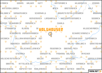 map of Waldhäuser