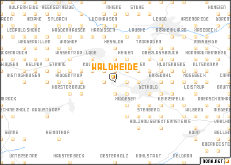 map of Waldheide