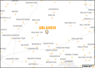 map of Waldheim