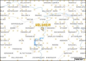 map of Waldheim