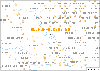 map of Waldhof-Falkenstein