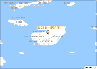 map of Waldhusen